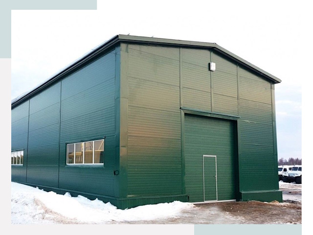 Двускатные ангары в Вязниках