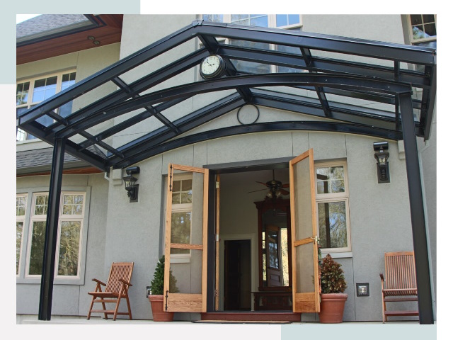 Козырьки металлические в Вязниках