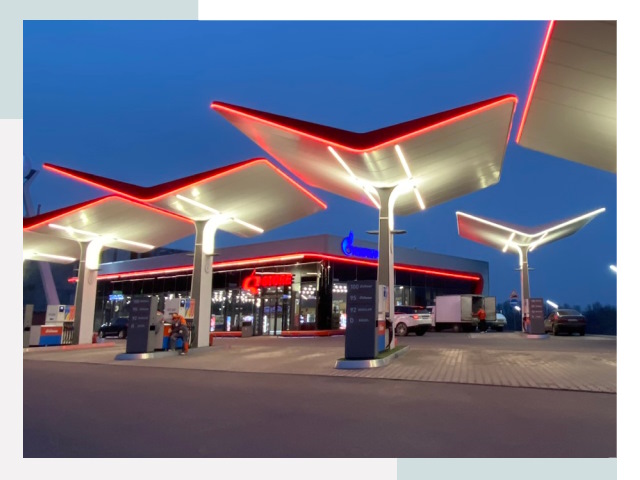 Навесы для АЗС в Вязниках