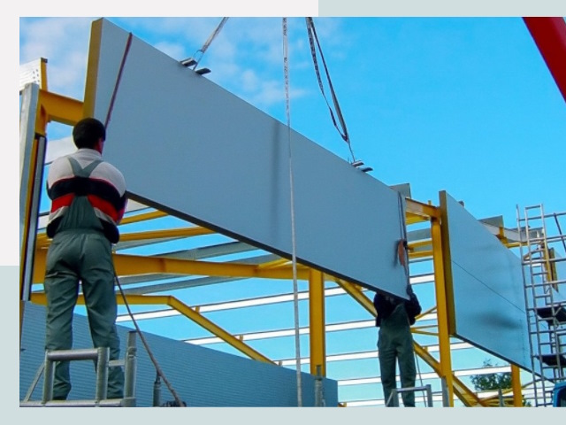 Монтаж сэндвич-панелей в Вязниках от 641 руб.